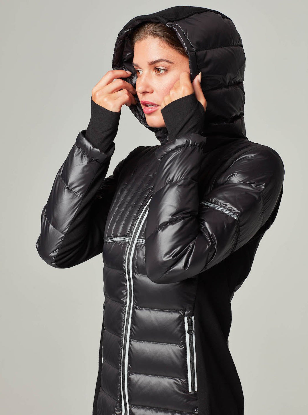 Reflective Inset Feather Weight Parka - Blanc Noir Online Store