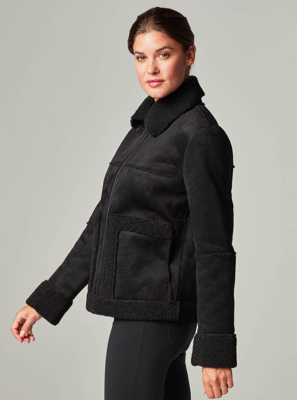 SHERPA ZIP UP MOTO - Blanc Noir Online Store