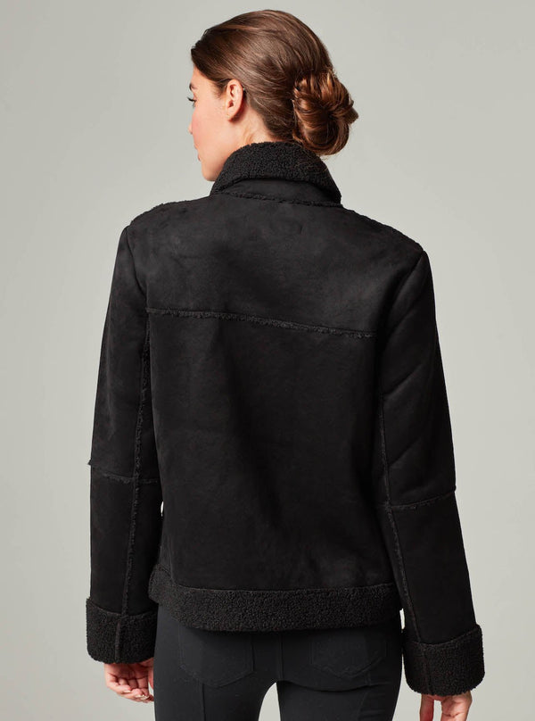 SHERPA ZIP UP MOTO - Blanc Noir Online Store