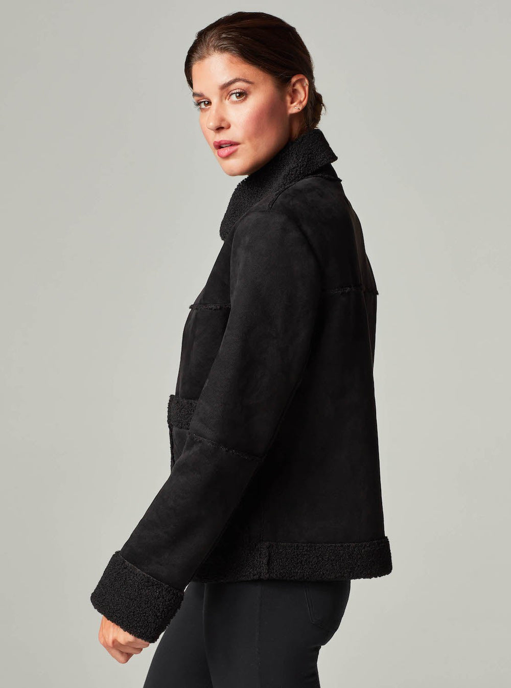SHERPA ZIP UP MOTO - Blanc Noir Online Store
