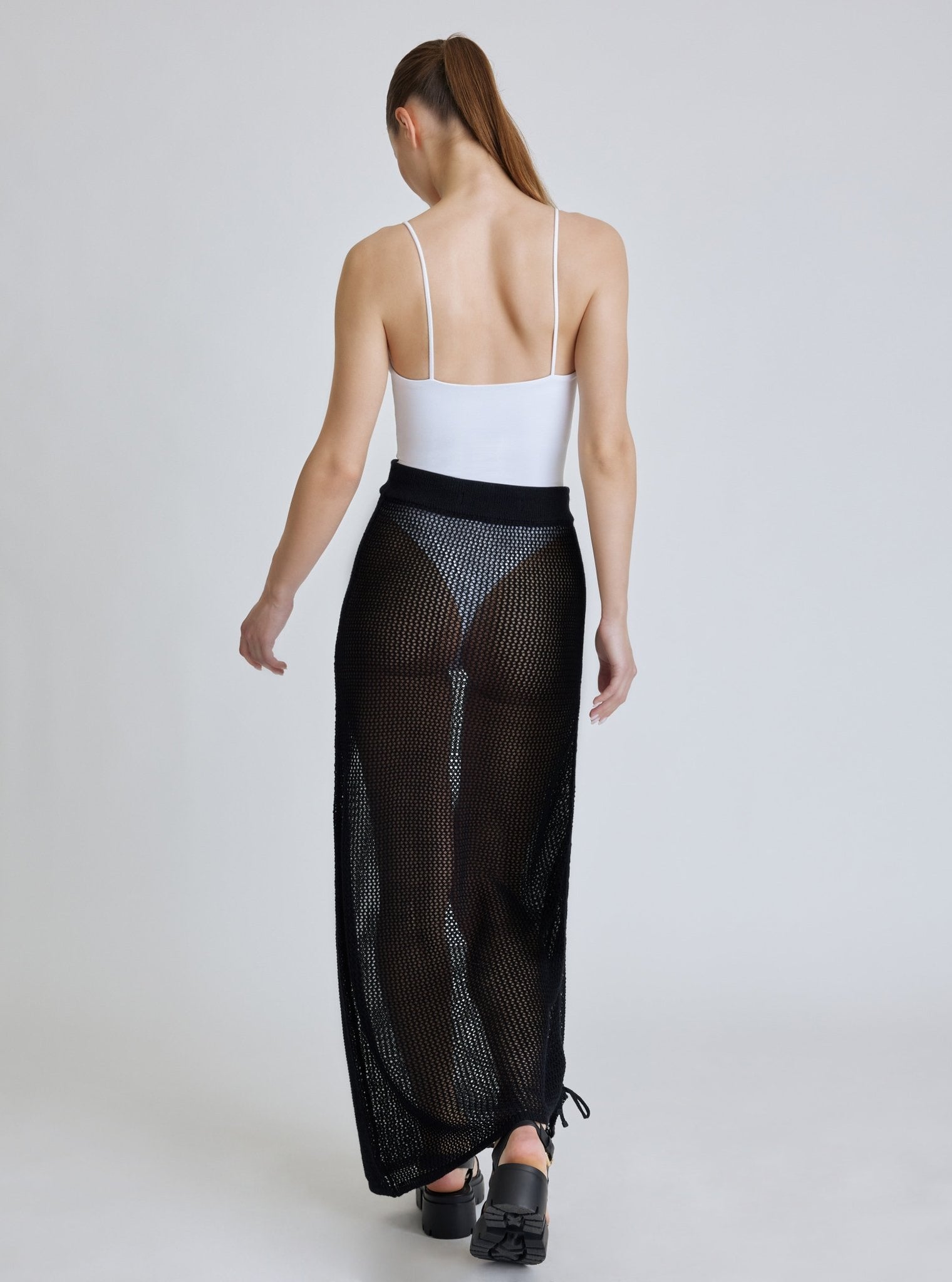 SIDE RUCHED SKIRT final sale - Blanc Noir Online Store