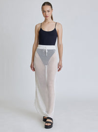 SIDE RUCHED SKIRT - final sale - Blanc Noir Online Store