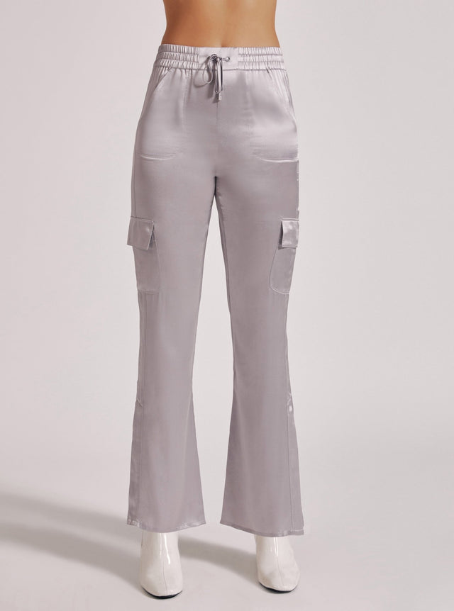 SILK WIDE LEG PANT - Blanc Noir Online Store