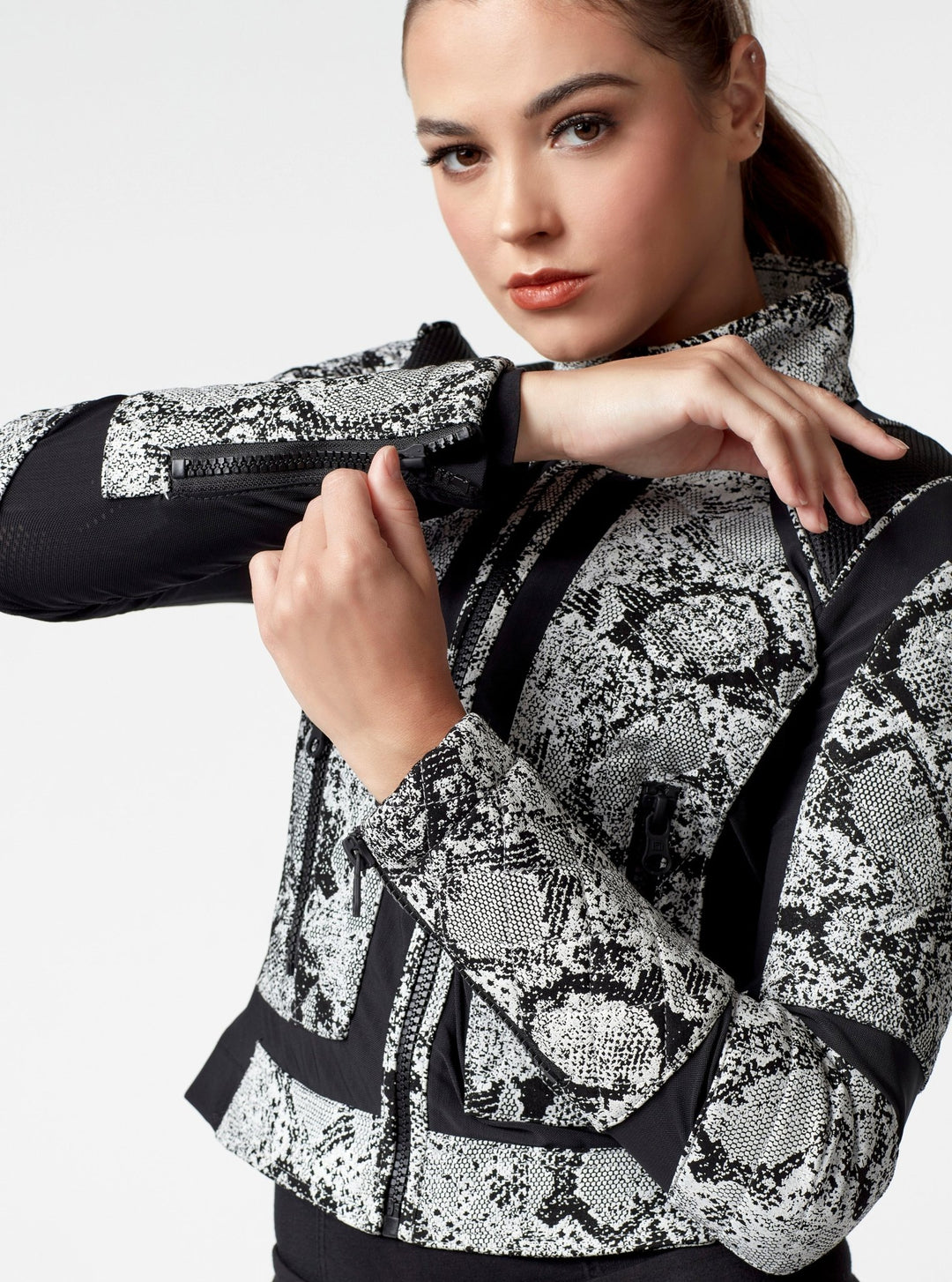 SNAKE MOTO JACKET - Blanc Noir Online Store