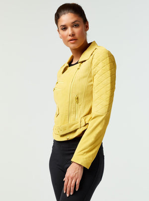 SOCIAL SUEDE JACKET - FINAL SALE - Blanc Noir Online Store