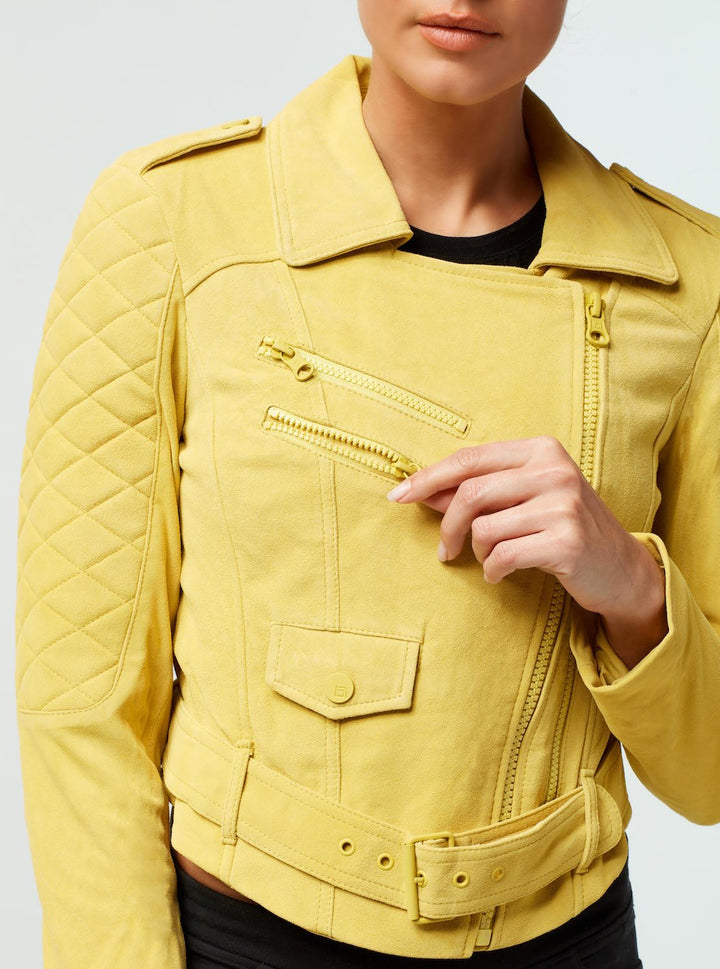 SOCIAL SUEDE JACKET - FINAL SALE - Blanc Noir Online Store