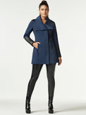 SOCIALITE QUILTED-BACK ZIP FRONT TRENCH - Blanc Noir Online Store