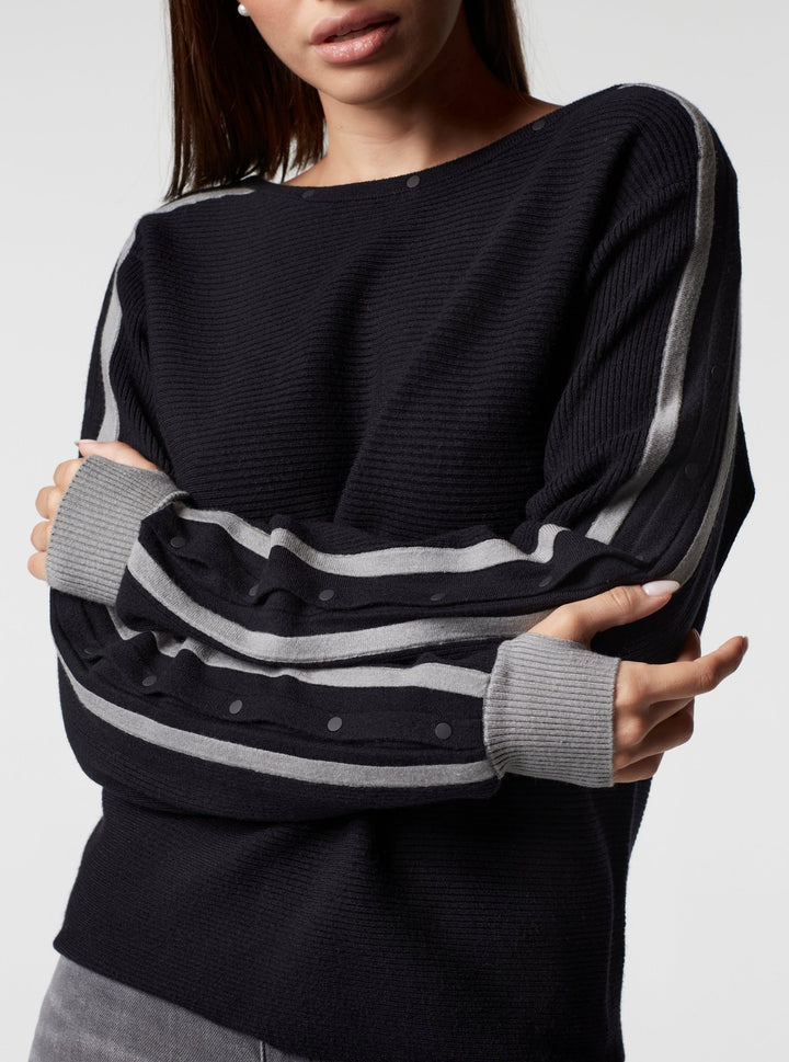 SPORTY PORTOLA SWEATER - Blanc Noir Online Store