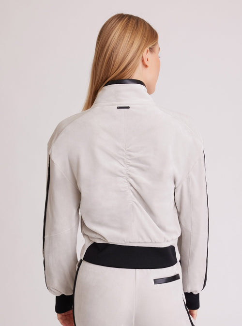 Sporty Velour Jacket - Blanc Noir Online Store