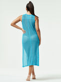 TAIYO MESH TUNIC - Aqua - Blanc Noir Online Store
