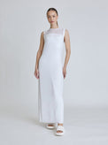 TAO SIDE RUCHED DRESS - Blanc Noir Online Store