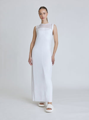 TAO SIDE RUCHED DRESS - Blanc Noir Online Store