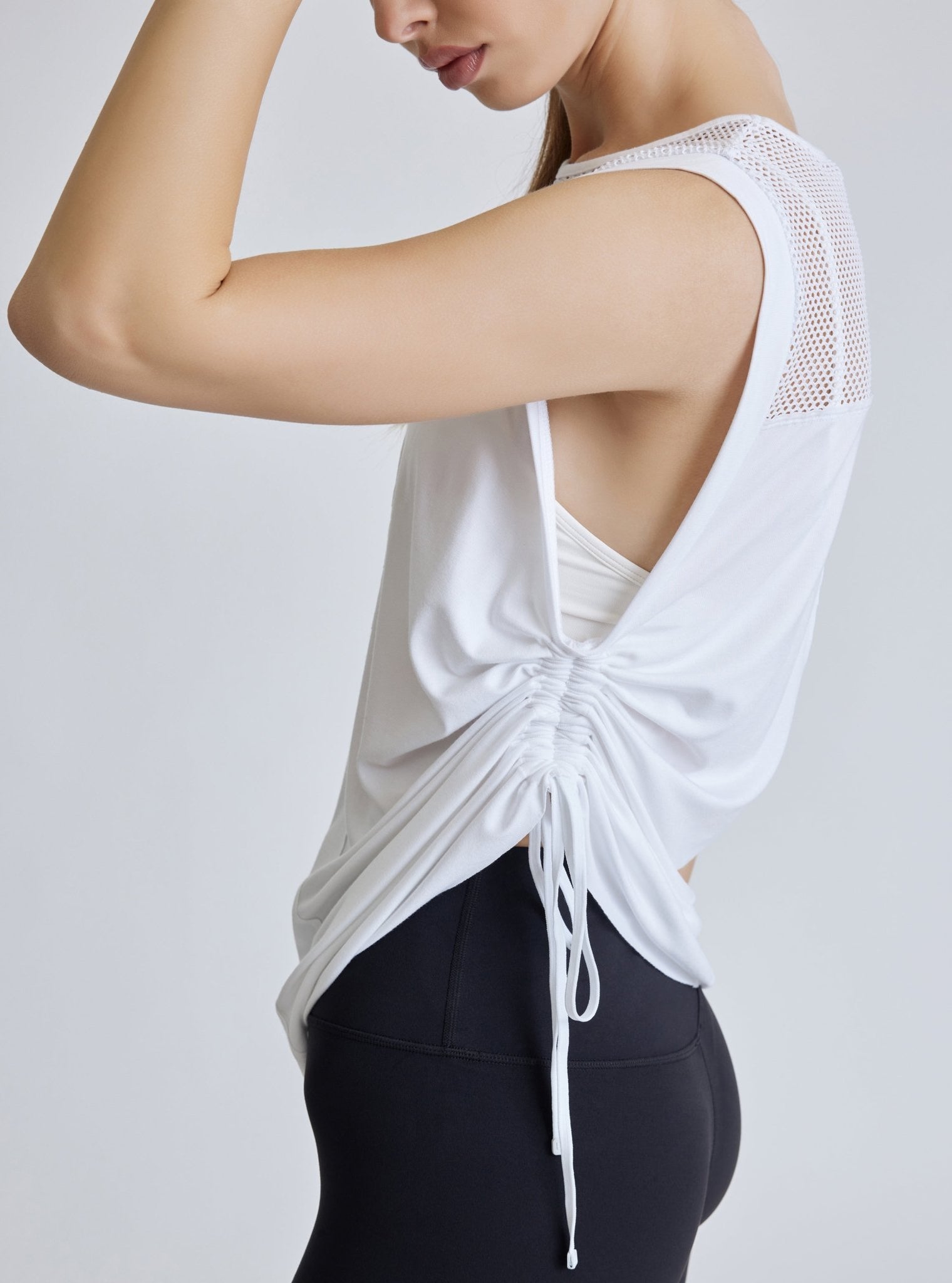 TAO SIDE RUCHED TUNIC - Blanc Noir Online Store