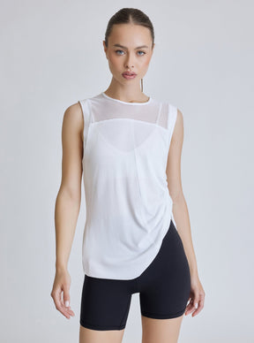 TAO SIDE RUCHED TUNIC - Blanc Noir Online Store