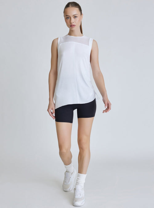 TAO SIDE RUCHED TUNIC - Blanc Noir Online Store