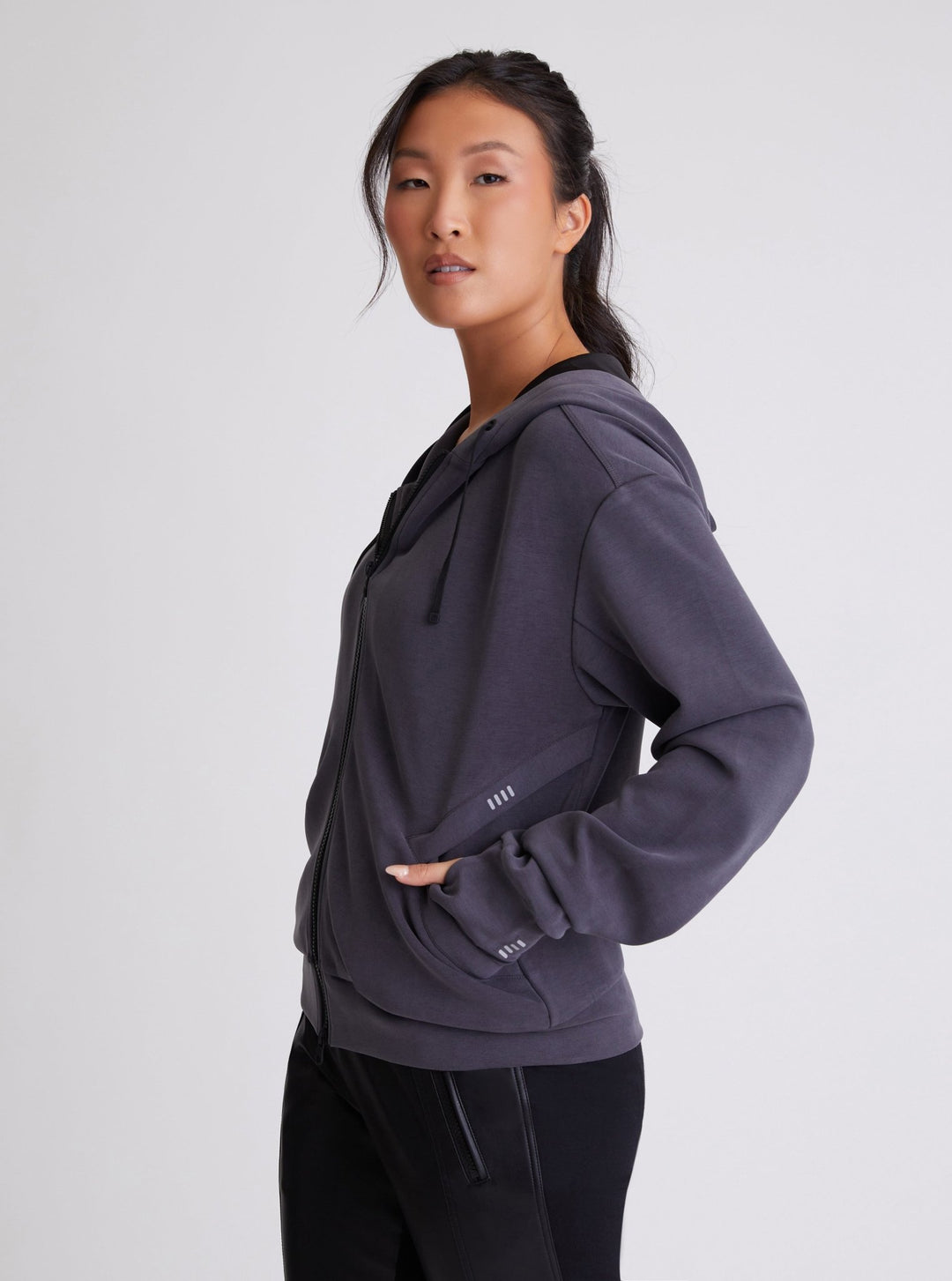 Travel Twin: Brooke Reflective Hoodie - Blanc Noir Online Store