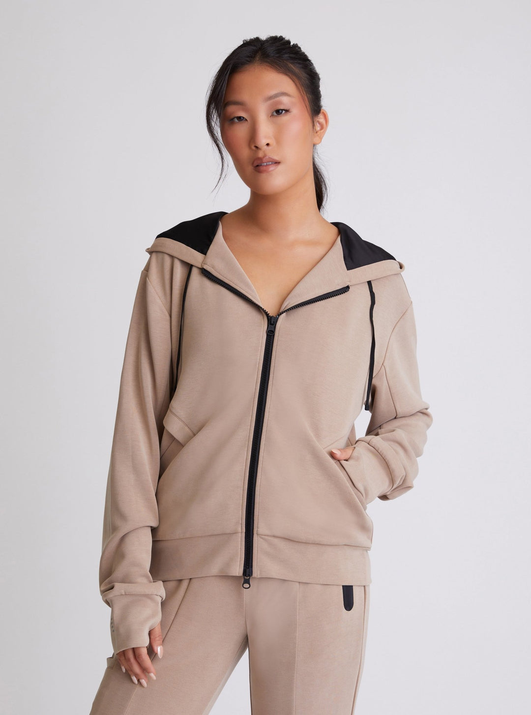 Travel Twin: Brooke Reflective Hoodie - Blanc Noir Online Store