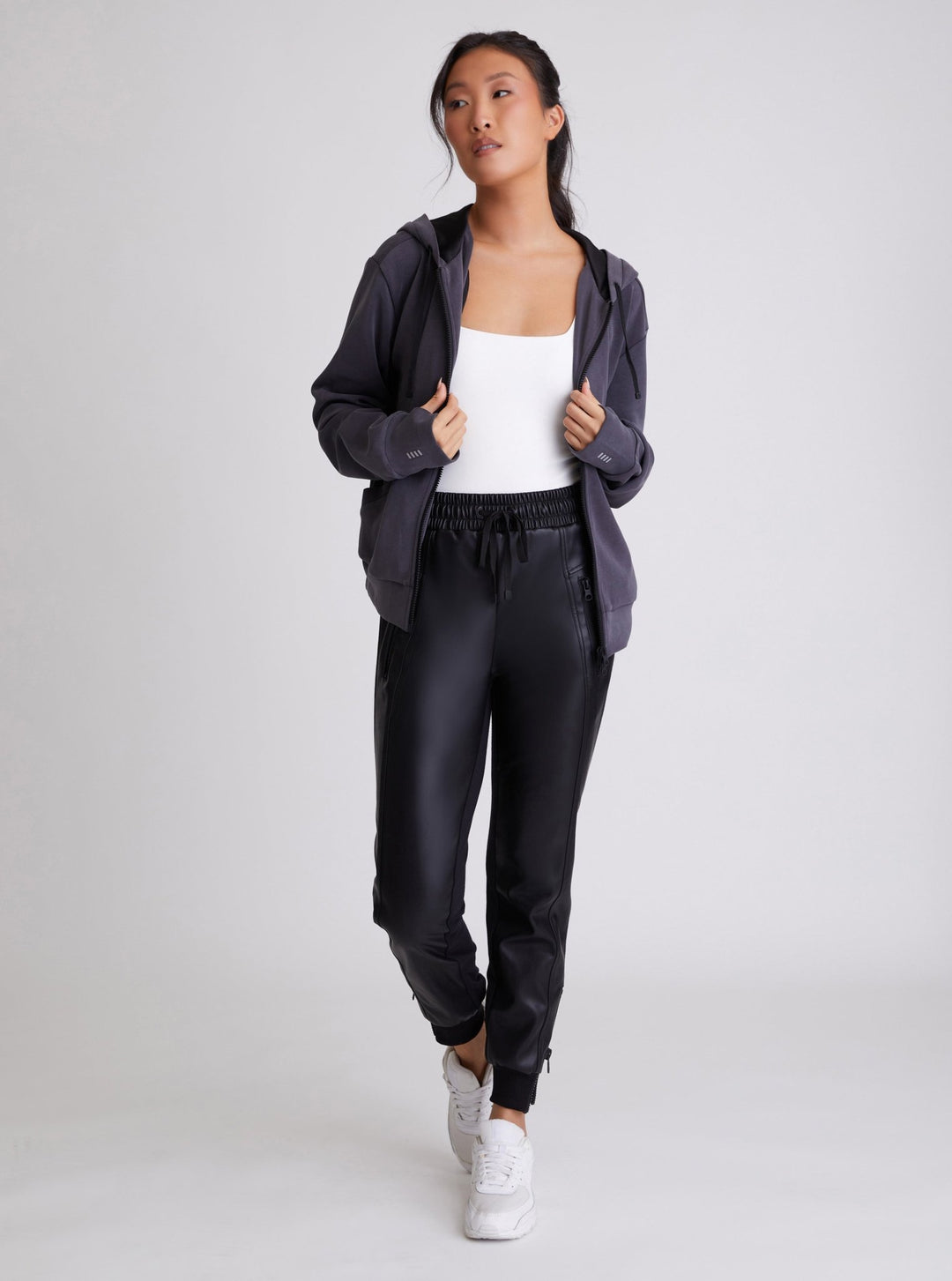 Travel Twin: Brooke Reflective Hoodie - Blanc Noir Online Store