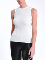 Two Tone Rib Tank - Blanc Noir Online Store