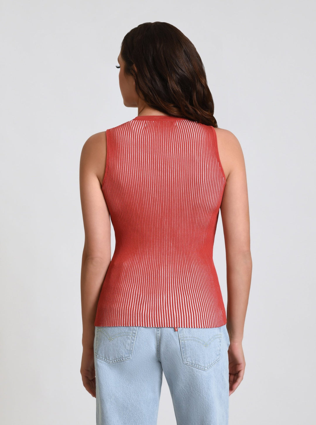 Two Tone Rib Tank - Blanc Noir Online Store