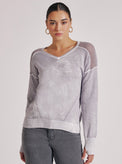 V-NECK HUNTRESS SWEATER - Blanc Noir Online Store