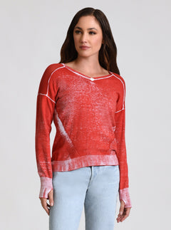 V-Neck Huntress Sweater - Blanc Noir Online Store