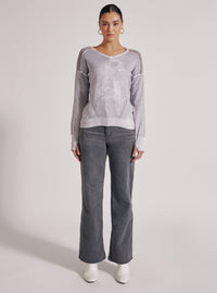 V-NECK HUNTRESS SWEATER - Blanc Noir Online Store