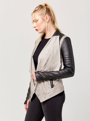 VINTAGE DRAPE FRONT JACKET - FINAL SALE - SMS do not sell - Blanc Noir Online Store