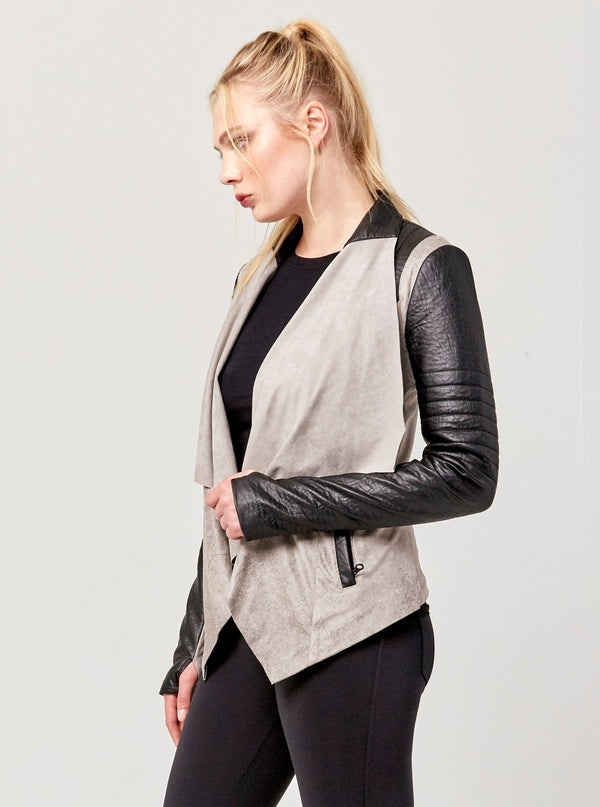 VINTAGE DRAPE FRONT JACKET - FINAL SALE - SMS do not sell - Blanc Noir Online Store