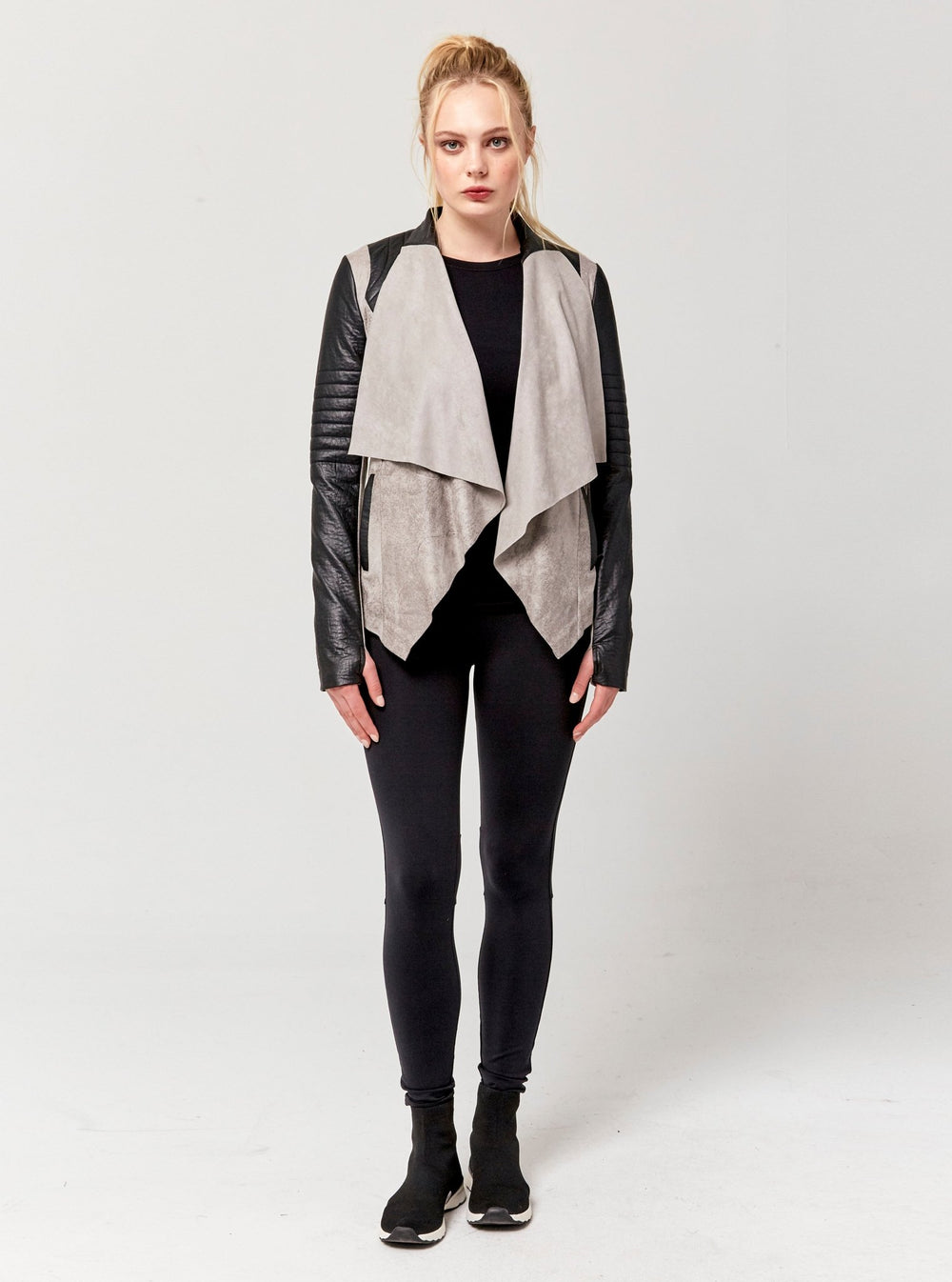 VINTAGE DRAPE FRONT JACKET - FINAL SALE - SMS do not sell - Blanc Noir Online Store