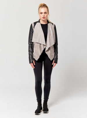 VINTAGE DRAPE FRONT JACKET - FINAL SALE - SMS do not sell - Blanc Noir Online Store
