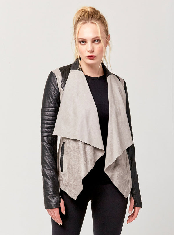 VINTAGE DRAPE FRONT JACKET - FINAL SALE - SMS do not sell - Blanc Noir Online Store