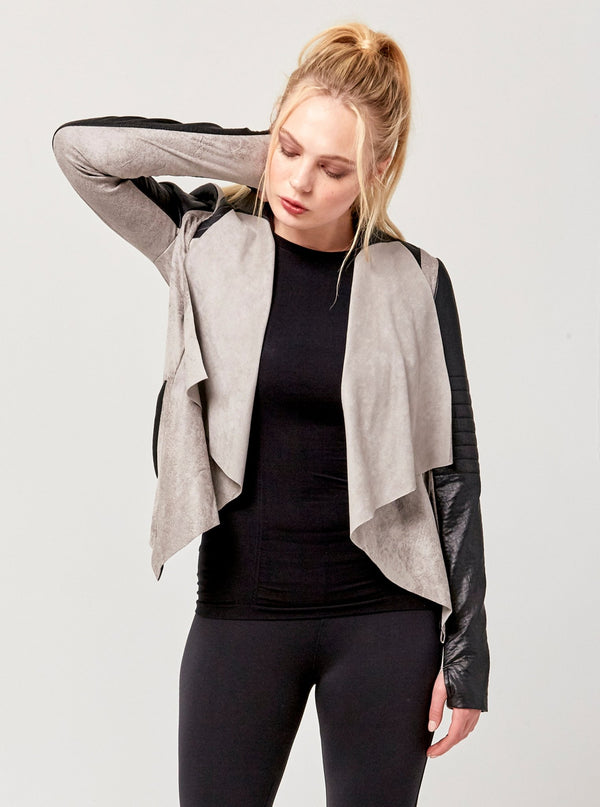VINTAGE DRAPE FRONT JACKET - FINAL SALE - SMS do not sell - Blanc Noir Online Store
