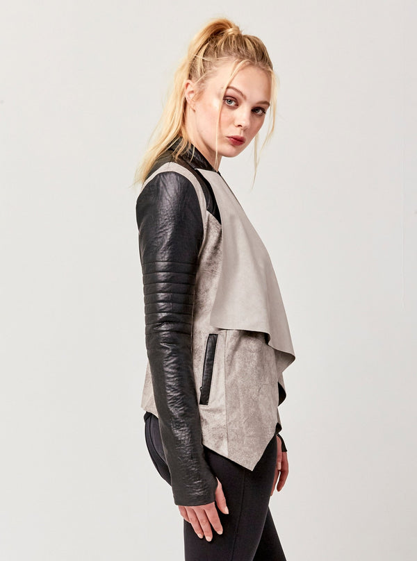 VINTAGE DRAPE FRONT JACKET - FINAL SALE - SMS do not sell - Blanc Noir Online Store