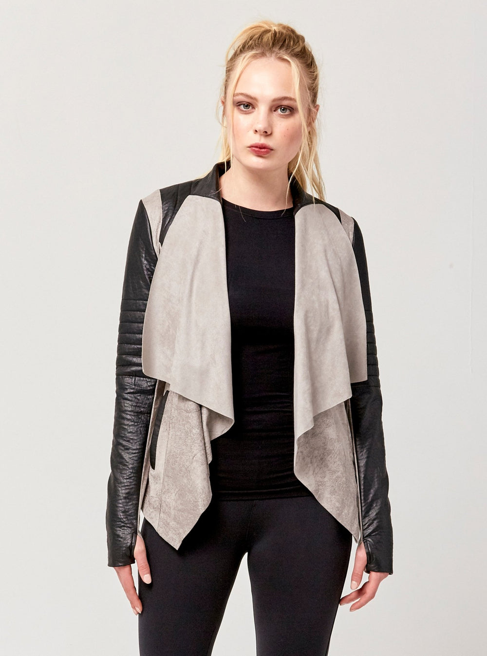 VINTAGE DRAPE FRONT JACKET - FINAL SALE - SMS do not sell - Blanc Noir Online Store