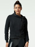 Vintage Wash Mesh Moto - Blanc Noir Online Store