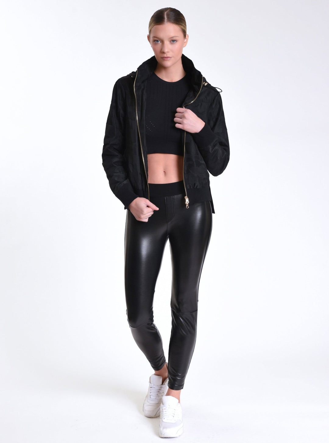 Violette Gold Camo Bomber - Blanc Noir Online Store