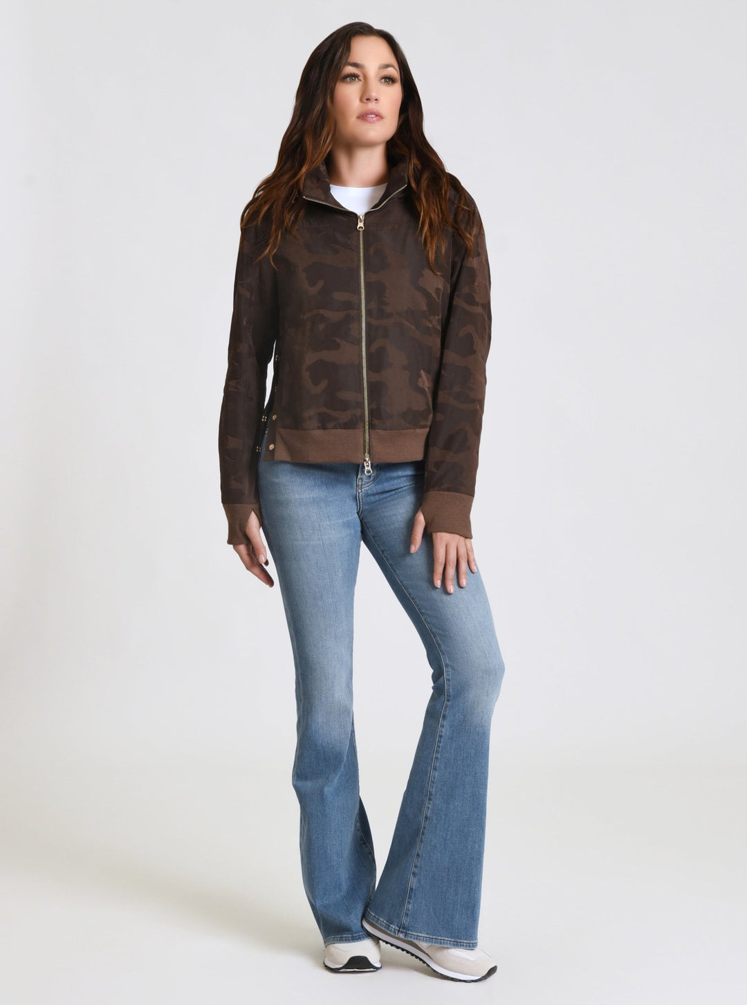 Violette Gold Camo Bomber - Blanc Noir Online Store