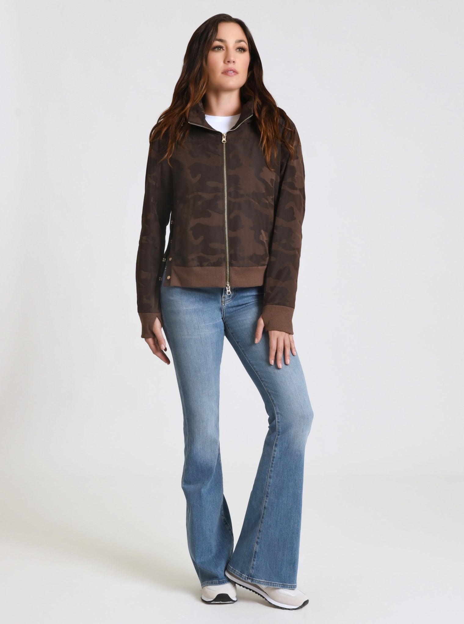Violette Gold Camo Bomber - Blanc Noir Online Store
