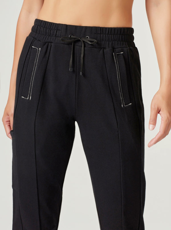 YOLO CONTRAST STITCH JOGGER - Blanc Noir Online Store