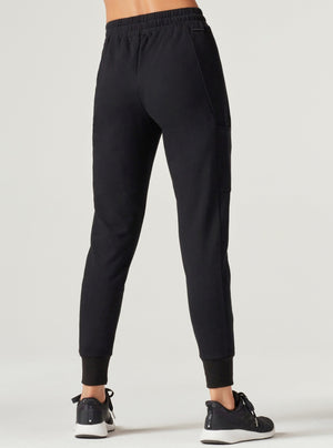 YOLO CONTRAST STITCH JOGGER - Blanc Noir Online Store