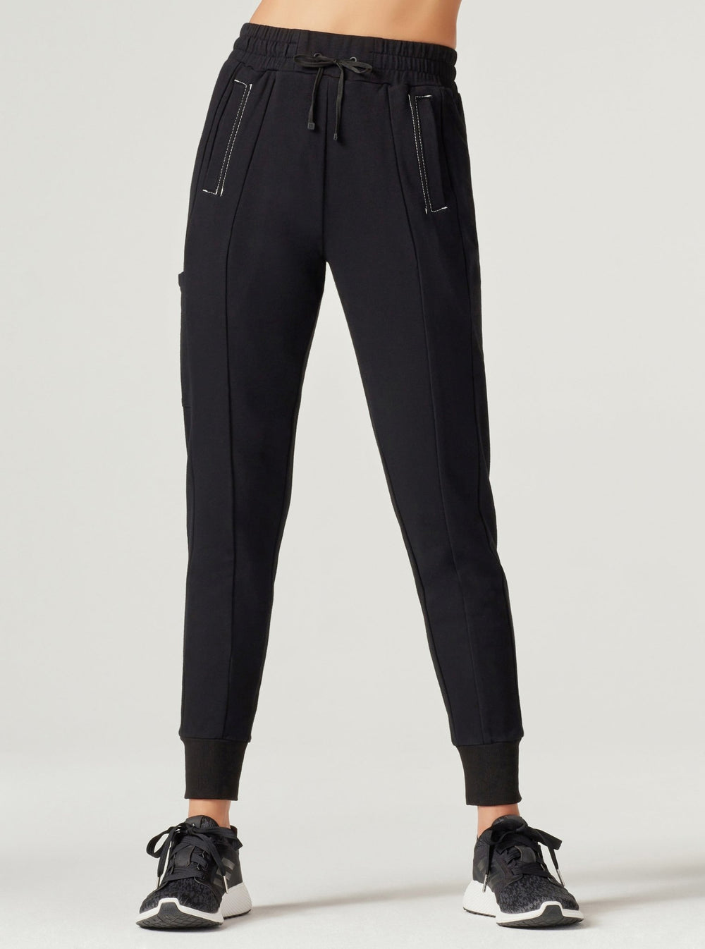 YOLO CONTRAST STITCH JOGGER - Blanc Noir Online Store